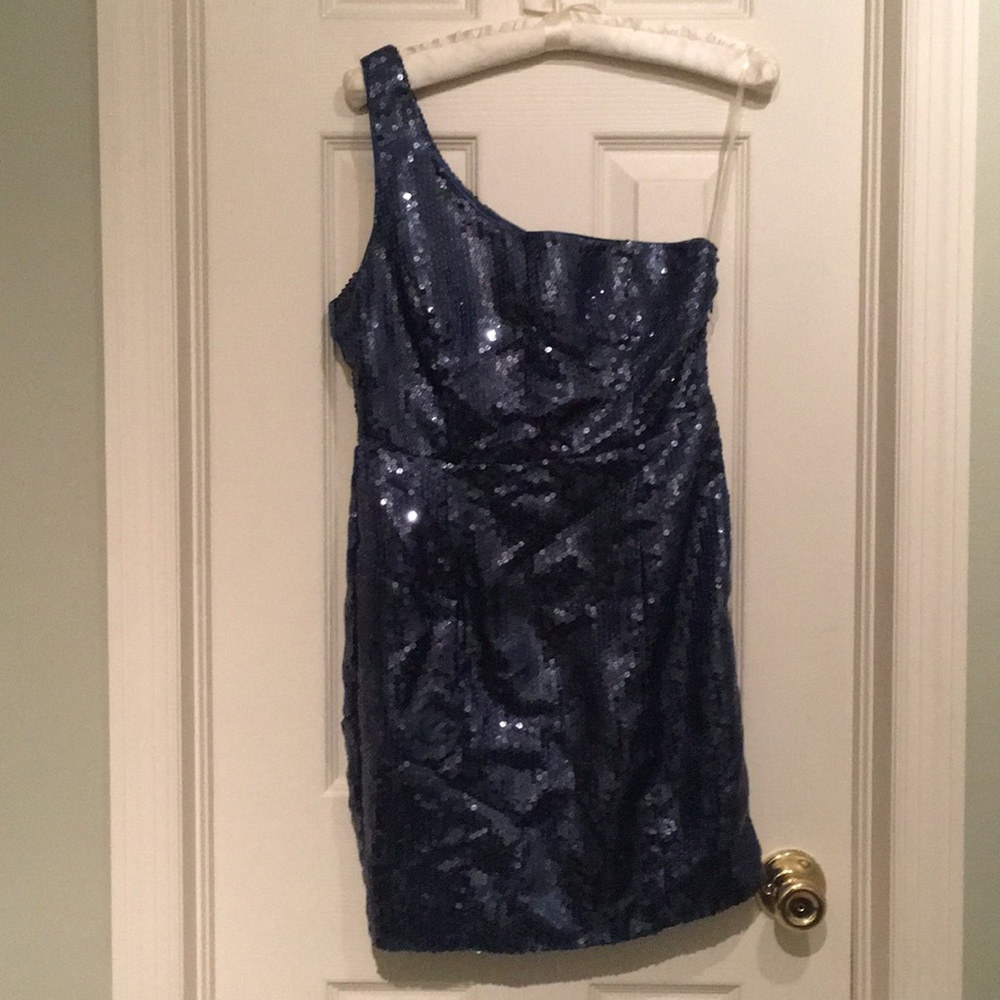 Blue Sequin Dress